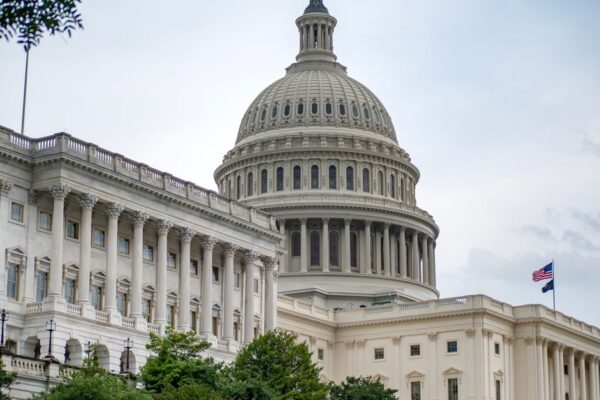A scenic view of the iconic US Capitol Building symbolizing American democracy in Washington DC.