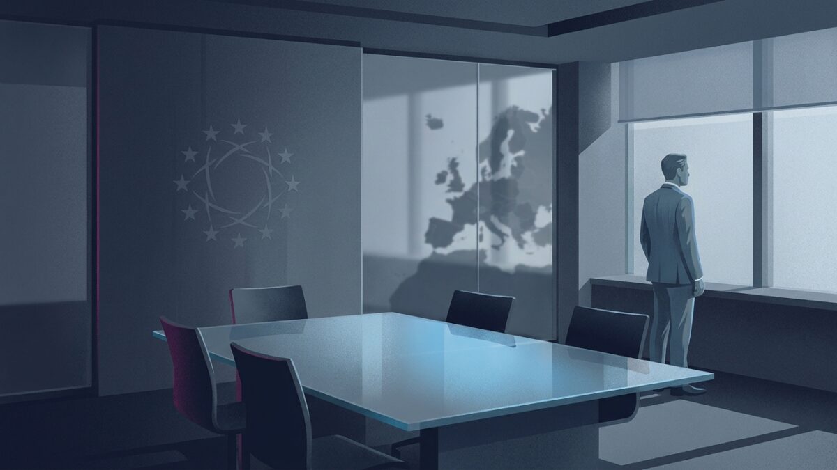 Ilustración: a modern European financial regulator's office interior. Ilustración generada con IA.